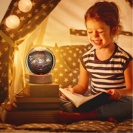 Lámpara Decorativa Esfera De Cristal Led